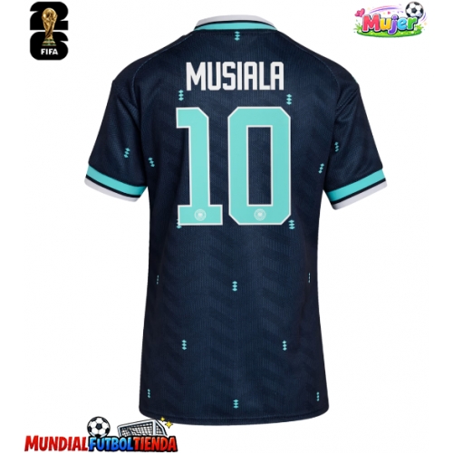 Camiseta Alemania Jamal Musiala #10 Segunda Equipación Replica Mundial 2026 para mujer mangas cortas